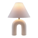 Hospitality furniture - White Arched Ceramic Table Lamp - www.oroatrade.com