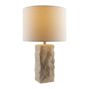 Contract furniture - White Organic Textured Table Lamp - www.oroatrade.com
