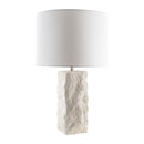 Contract furniture - White Organic Textured Table Lamp - www.oroatrade.com