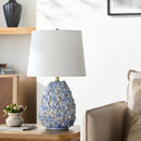 Hospitality furniture - Blue Floral Ceramic Table Lamp - www.oroatrade.com