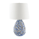 Hospitality furniture - Blue Floral Ceramic Table Lamp - www.oroatrade.com