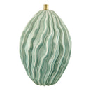 Contract furniture - Green Ceramic Embossed Table Lamp - www.oroatrade.com