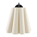Contract furniture - Pleated Cream Linen Wall Lamp - www.oroatrade.com
