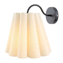 Contract furniture - Pleated Cream Linen Wall Lamp - www.oroatrade.com