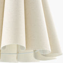 Contract furniture - Pleated Cream Linen Wall Lamp - www.oroatrade.com