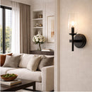 Modern European furniture - Faceted Clear Glass Wall Lamp - www.oroatrade.com
