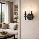 Modern European furniture - Faceted Clear Glass Wall Lamp - www.oroatrade.com