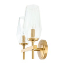 Modern European furniture - Faceted Clear Glass Wall Lamp - www.oroatrade.com