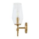 Modern European furniture - Faceted Clear Glass Wall Lamp - www.oroatrade.com