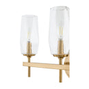 Modern European furniture - Faceted Clear Glass Wall Lamp - www.oroatrade.com