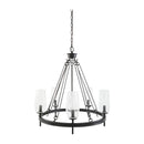 Modern European furniture - Faceted Clear Glass Chandelier - www.oroatrade.com