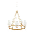 Modern European furniture - Faceted Clear Glass Chandelier - www.oroatrade.com