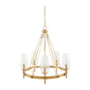 Modern European furniture - Faceted Clear Glass Chandelier - www.oroatrade.com