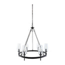 Modern European furniture - Faceted Clear Glass Chandelier - www.oroatrade.com