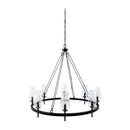 Modern European furniture - Faceted Clear Glass Chandelier - www.oroatrade.com