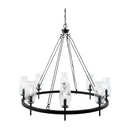 Modern European furniture - Faceted Clear Glass Chandelier - www.oroatrade.com