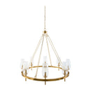 Modern European furniture - Faceted Clear Glass Chandelier - www.oroatrade.com