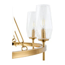 Modern European furniture - Faceted Clear Glass Chandelier - www.oroatrade.com