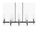 Contract furniture - 8-Light Glass Linear Chandelier - www.oroatrade.com