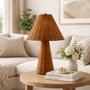 Contract furniture - Rattan Accent Table Lamp - www.oroatrade.com