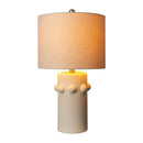 Hospitality furniture - Cream Ceramic Linen Table Lamp - www.oroatrade.com