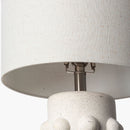 Hospitality furniture - Cream Ceramic Linen Table Lamp - www.oroatrade.com