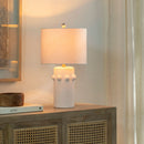 Hospitality furniture - Cream Ceramic Linen Table Lamp - www.oroatrade.com