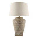 Hospitality furniture - Embossed Pattern Ceramic Table Lamp - www.oroatrade.com