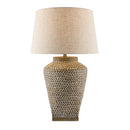 Hospitality furniture - Embossed Pattern Ceramic Table Lamp - www.oroatrade.com