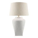 Hospitality furniture - Embossed Pattern Ceramic Table Lamp - www.oroatrade.com
