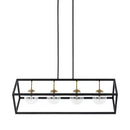 Hospitality furniture - Black Iron Framed 4-Light Chandelier - www.oroatrade.com