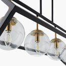 Hospitality furniture - Black Iron Framed 4-Light Chandelier - www.oroatrade.com