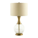 Modern European furniture - Clear Glass Base Table Lamp L - www.oroatrade.com
