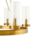 Modern European furniture -  Cylindrical Glass 8-Light Chandelier S - www.oroatrade.com