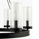 Modern European furniture -  Cylindrical Glass 8-Light Chandelier S - www.oroatrade.com