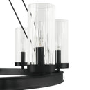 Modern European furniture -  Cylindrical Glass 8-Light Chandelier L  - www.oroatrade.com