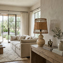 Modern European furniture - Brown Rattan Accent Table Lamps (2) - www.oroatrade.com