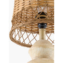 Modern European furniture - Brown Rattan Accent Table Lamps (2) - www.oroatrade.com