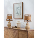 Modern European furniture - Brown Rattan Accent Table Lamps (2) - www.oroatrade.com