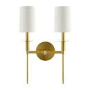 Contract furniture - White Dual-Shade Wall Lamp - www.oroatrade.com