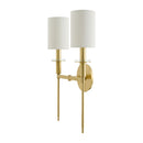 Contract furniture - White Dual-Shade Wall Lamp - www.oroatrade.com