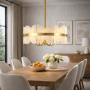 Contract furniture - White Stone 4-Light Pendant Lamp - www.oroatrade.com