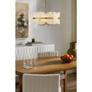 Contract furniture - White Stone 4-Light Pendant Lamp - www.oroatrade.com