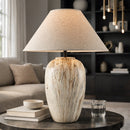 Contract furniture - Glazed Brown Ceramic Table Lamp - www.oroatrade.com