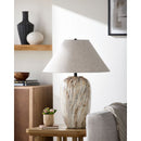 Contract furniture - Glazed Brown Ceramic Table Lamp - www.oroatrade.com
