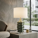 Modern European furniture - Embellished Green Ceramic Table Lamp - www.oroatrade.com