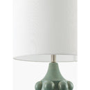 Modern European furniture - Embellished Green Ceramic Table Lamp - www.oroatrade.com