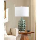 Modern European furniture - Embellished Green Ceramic Table Lamp - www.oroatrade.com