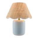 Modern European furniture - Scalloped Edge Seagrass Table Lamp - www.oroatrade.com