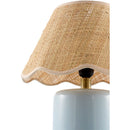 Modern European furniture - Scalloped Edge Seagrass Table Lamp - www.oroatrade.com